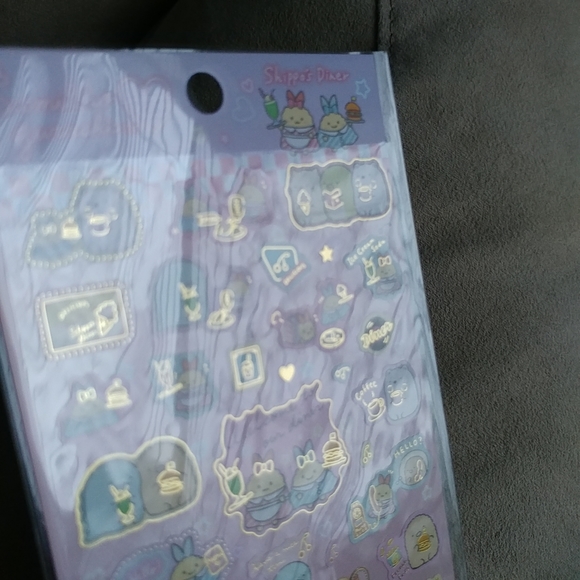 San-X Sumikko Gurashi Shippo's Diner sticker sheet - Pink - Picture 2 of 2